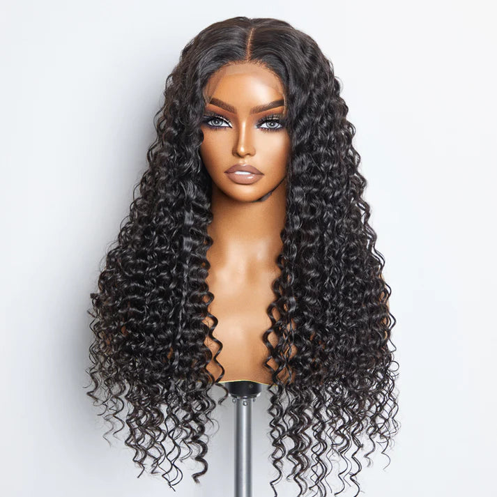 5x5 Glueless Lace Closure Wig Deep Wave