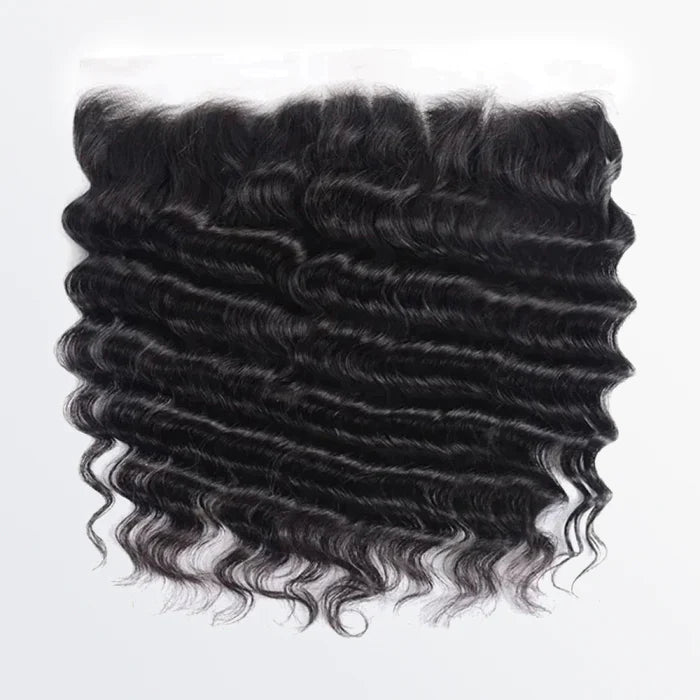 13"x4" Loose Deep Wavy Frontal