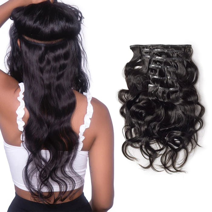 Body Wavy Seamless Clip Ins